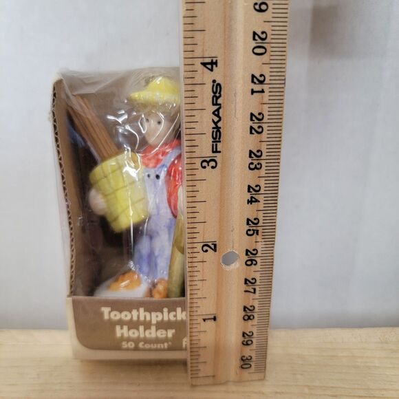 VINTAGE Hoan Farmer Toothpick Holder - NEW - Picture 4 of 4
